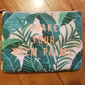 Stella & Dot palm leaf clutch